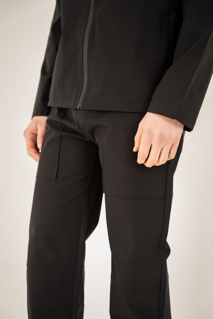 Pinnacle Brushed Technical Cargo Pant - Black