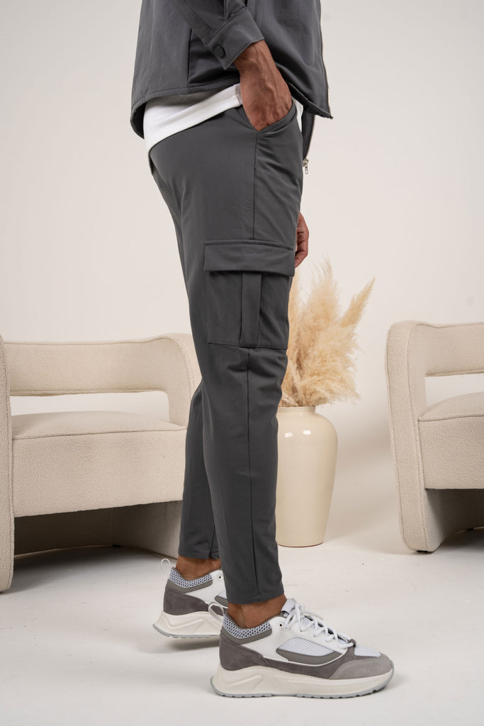 Pantalon cargo Premium Detail - Anthracite