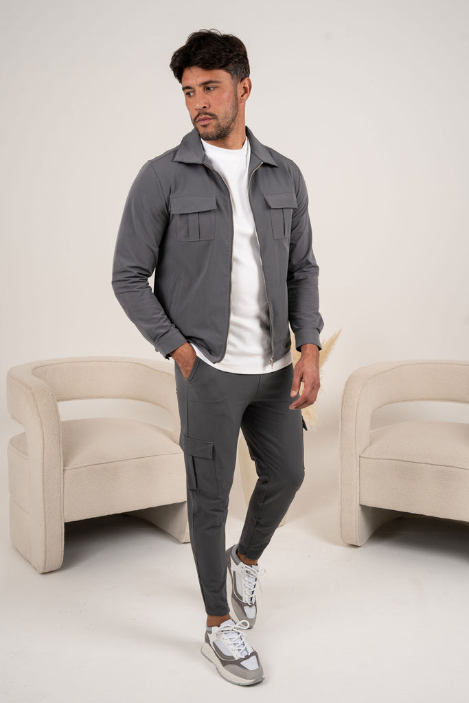 Pantalon cargo Premium Detail - Anthracite