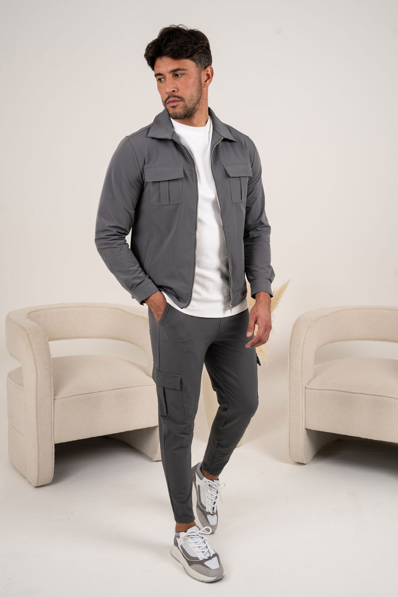 Pantalon cargo Premium Detail - Anthracite