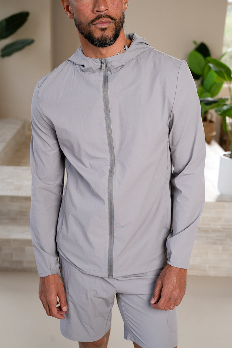 Premium Technical Windbreaker Jacket - Grey (SS)