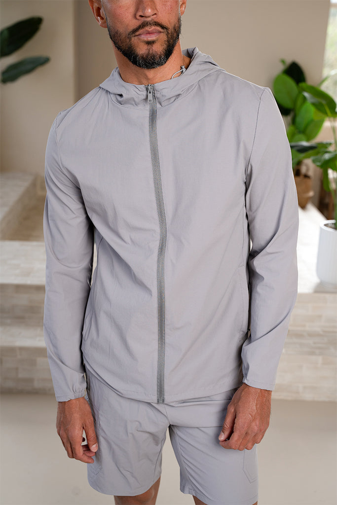 Premium Technical Windbreaker Jacket - Grey (SS)