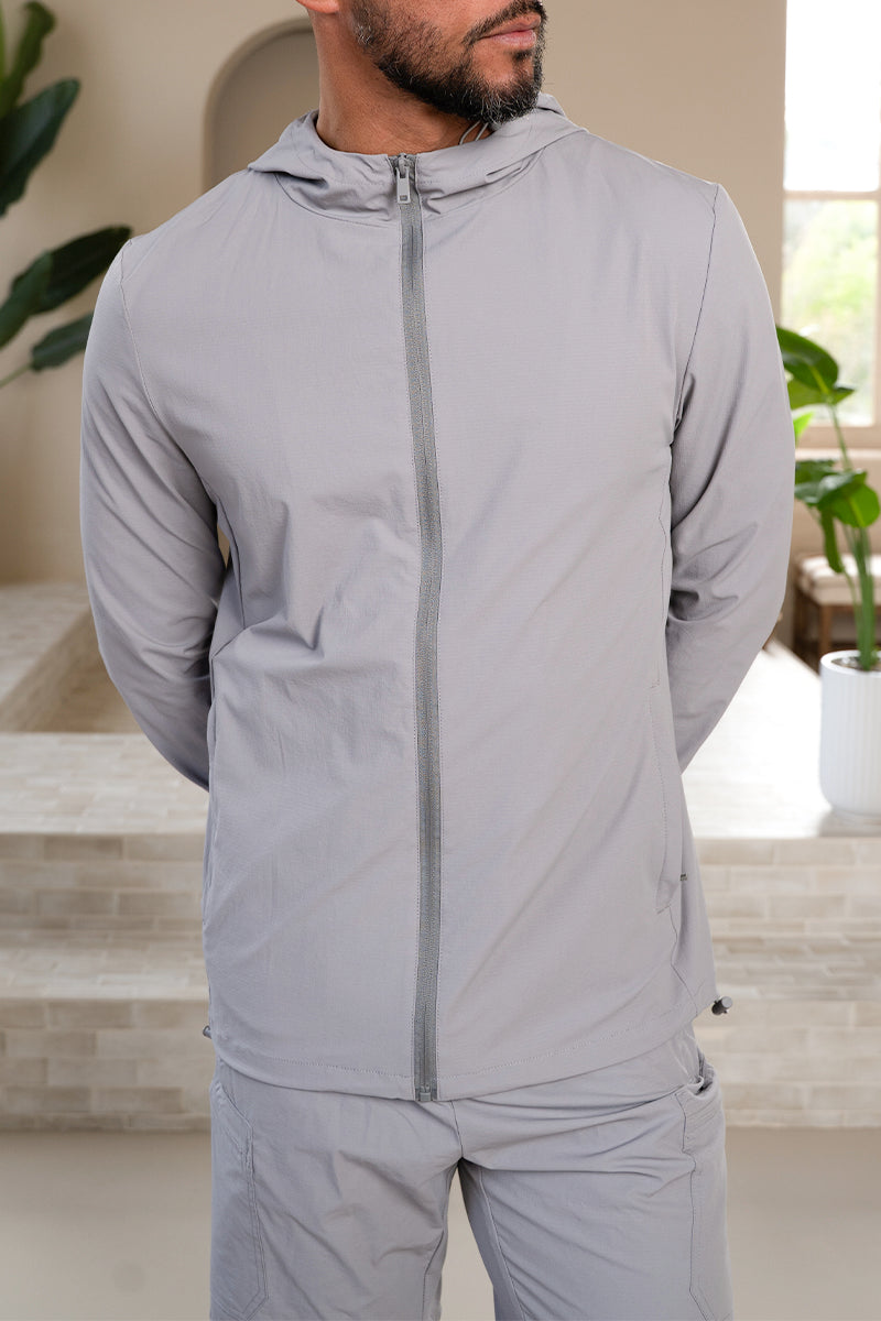Premium Technical Windbreaker Jacket - Grey (SS)