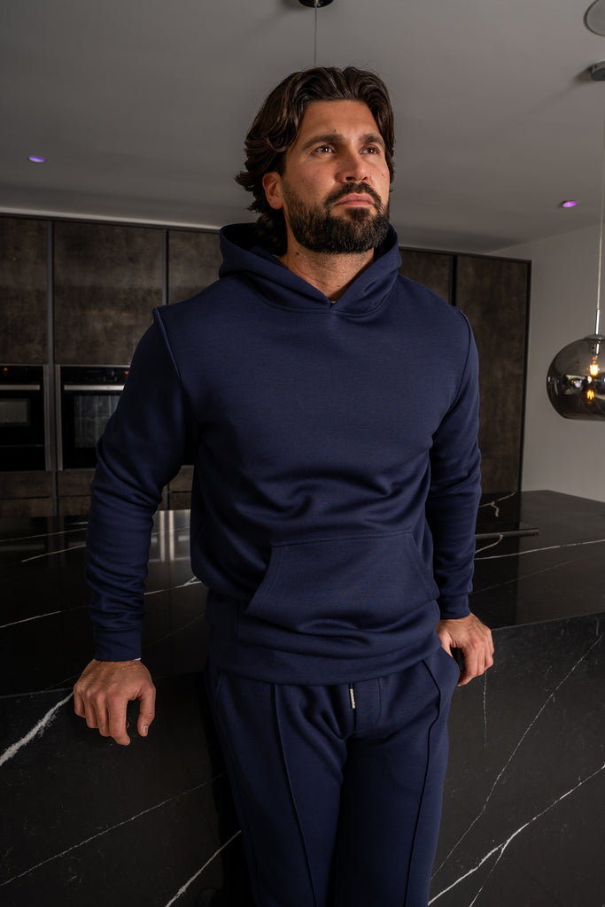 Essential Scuba Hoodie and Joggers Set - 2 Colours (Navy and Grey) - 2 Pack