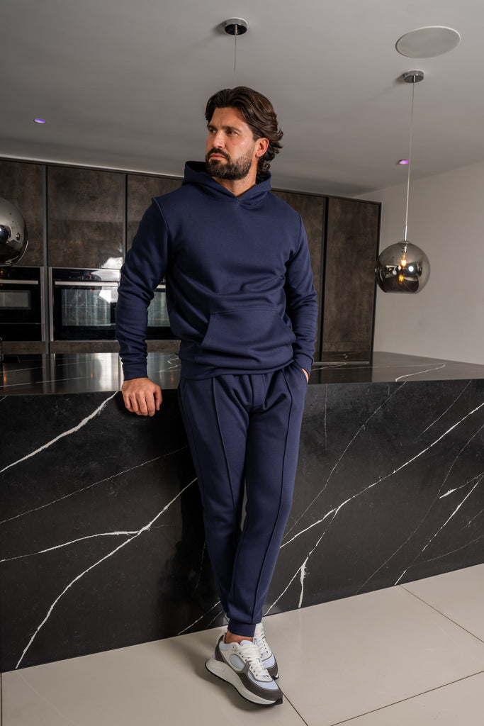 Essential Scuba Hoodie and Joggers Set - 2 Colours (Navy and Grey) - 2 Pack
