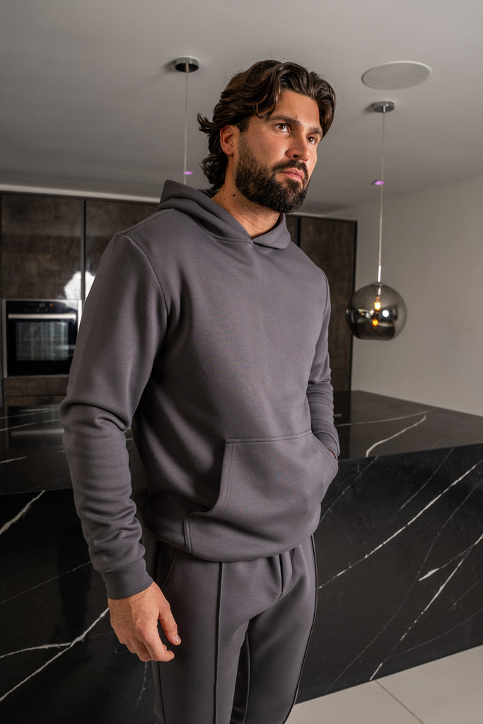 Essential Scuba Hoodie and Joggers Set - 2 Colours (Black and Charcoal) - 2 Pack
