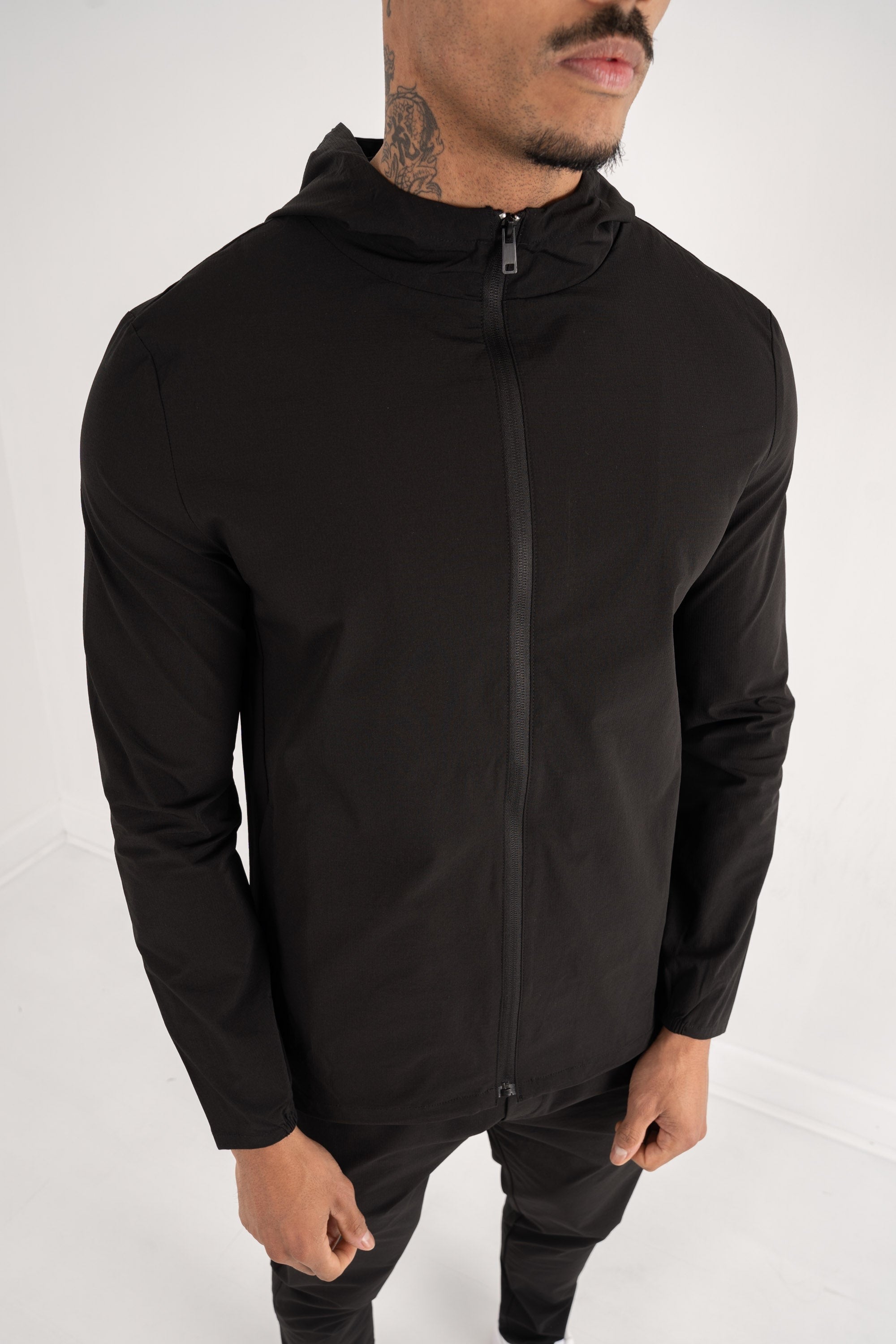 Premium Technical Windbreaker Jacket - Black – Choix UK