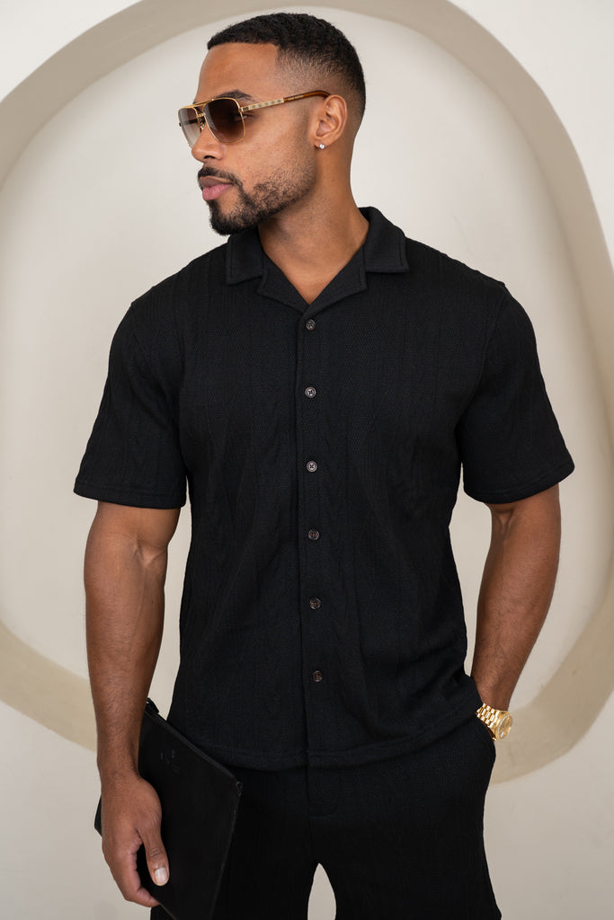 Jacquard Resort Shorts - Black