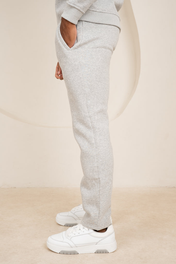 Premium Luxe Straight Leg Jogger - Grey Marl