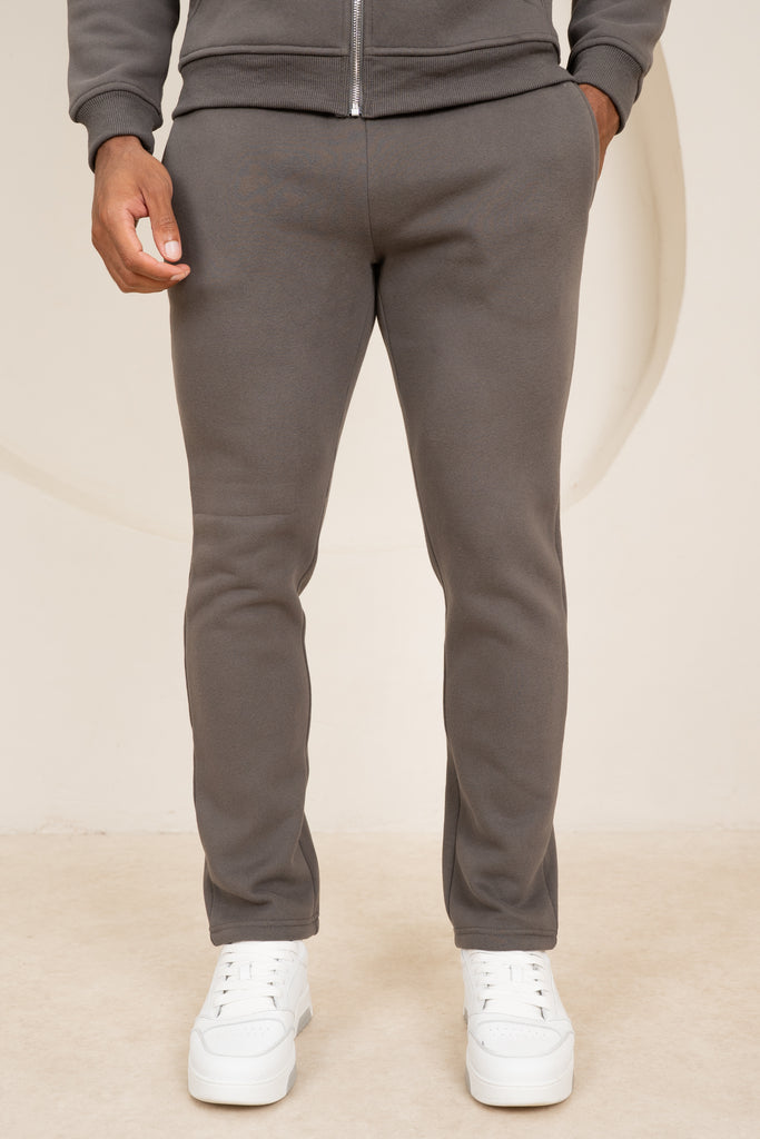 Premium Luxe Straight Leg Jogger - Charcoal