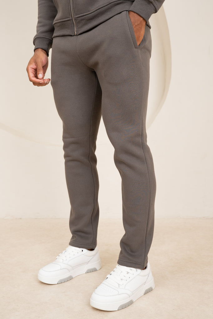 Premium Luxe Straight Leg Jogger - Charcoal
