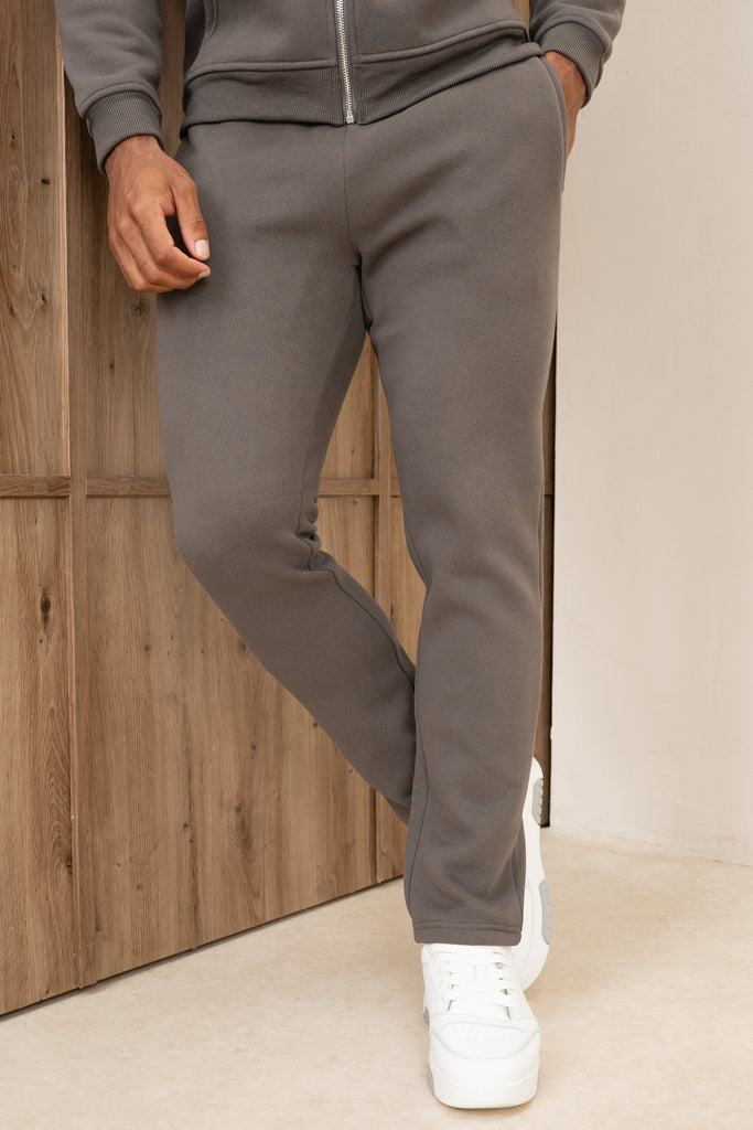 Premium Luxe Straight Leg Jogger - Charcoal