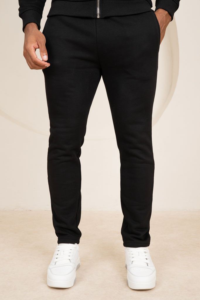 Premium Luxe Straight Leg Jogger - Black