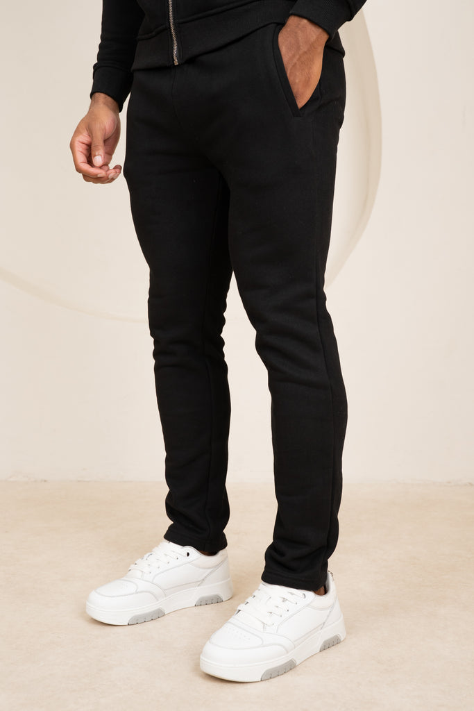 Premium Luxe Straight Leg Jogger - Black