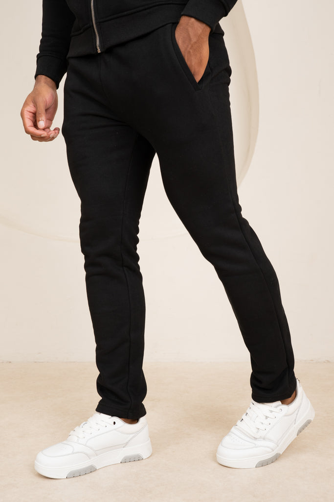Premium Luxe Zip Up Hoody - Black
