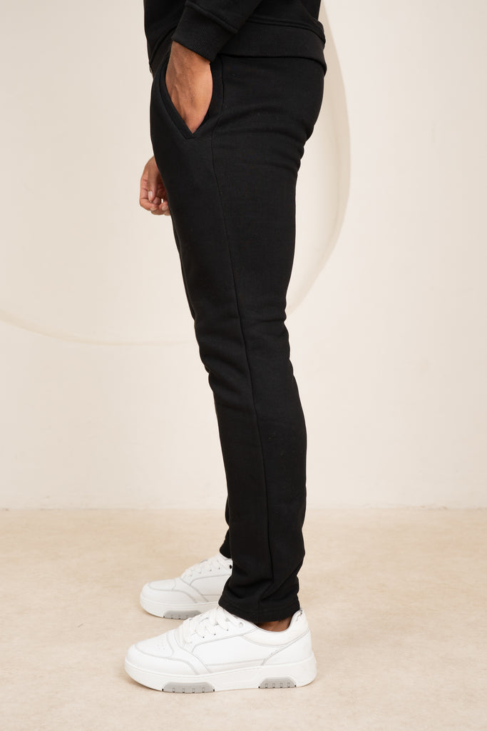 Premium Luxe Straight Leg Jogger - Black