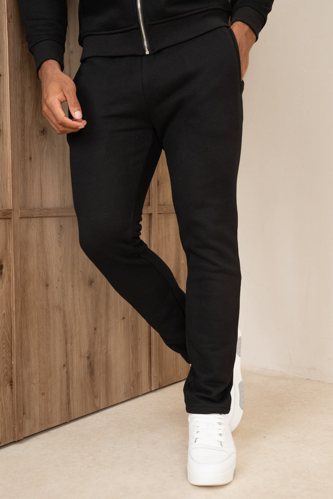 Premium Luxe Straight Leg Jogger - Black