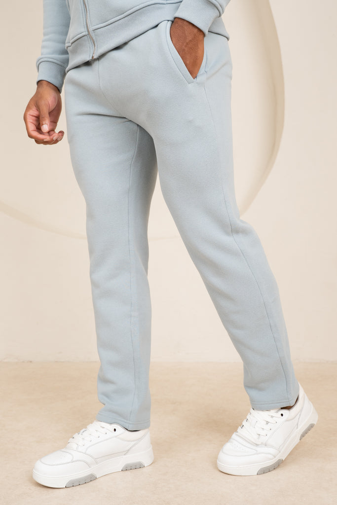 Premium Luxe Zip Up Hoody - Powder Blue