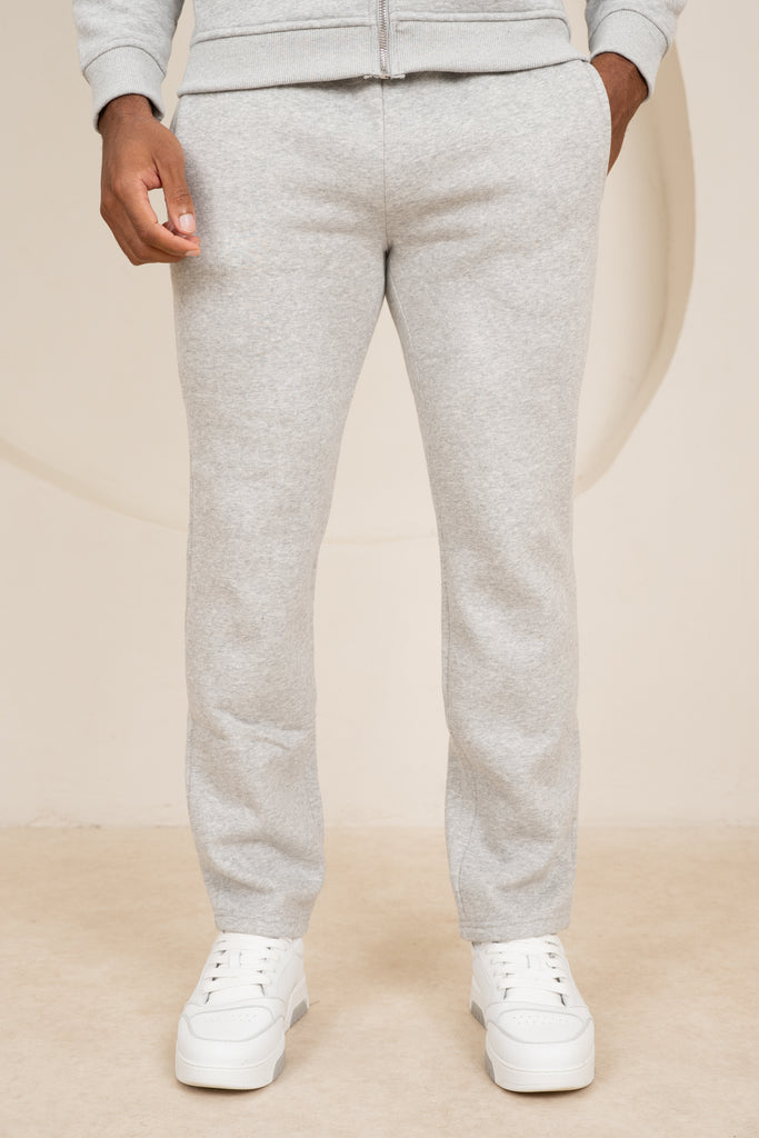 Premium Luxe Straight Leg Jogger - Grey Marl