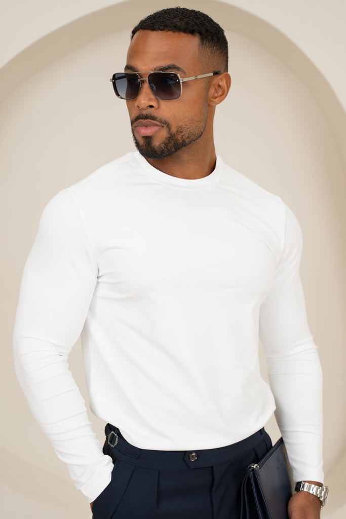 Mercerised Luxe Long Sleeve T-Shirt - 9 Pack (Multi Pack)