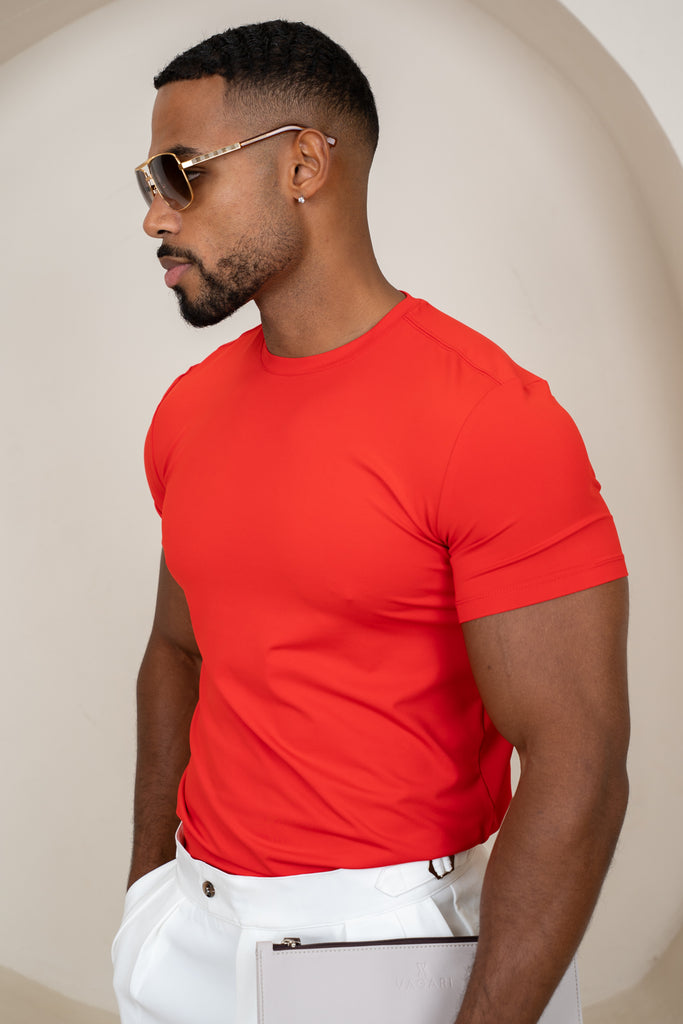 Mercerised Luxe T-Shirt - Red