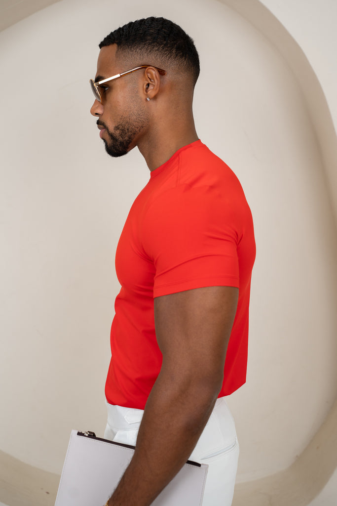 Mercerised Luxe T-Shirt - Red
