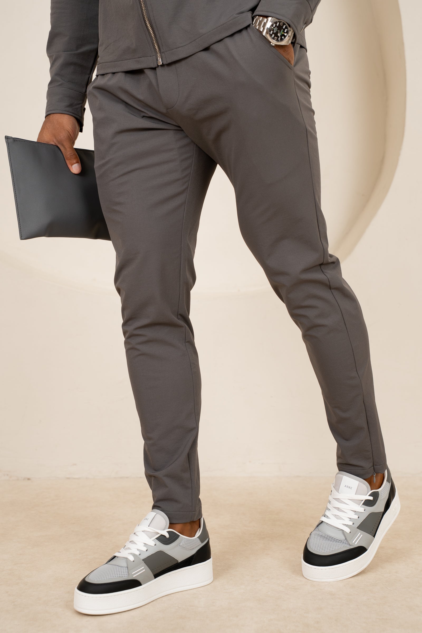 Mode Tailored Trouser - Charcoal
