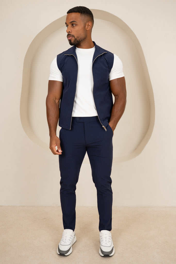 Motion Side Buckle Pant - Navy