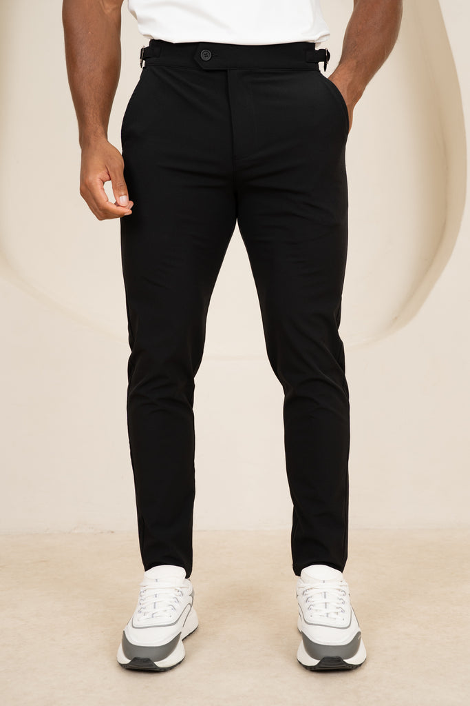 Motion Side Buckle Pant - Black