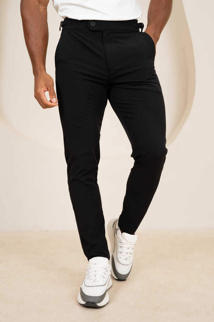 Motion Side Buckle Pant - Black