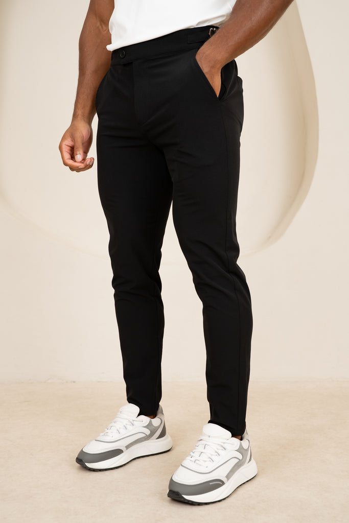 Motion Side Buckle Pant - Black