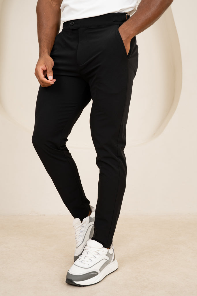Motion Side Buckle Pant - Black