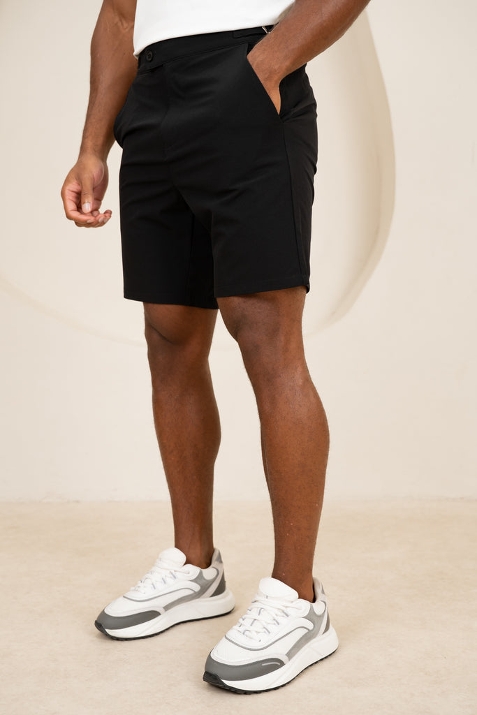 Motion Side Buckle Shorts - Black