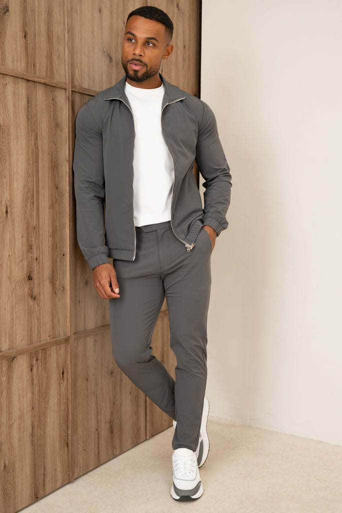Motion Zip-Up Technical Jacket - Charcoal