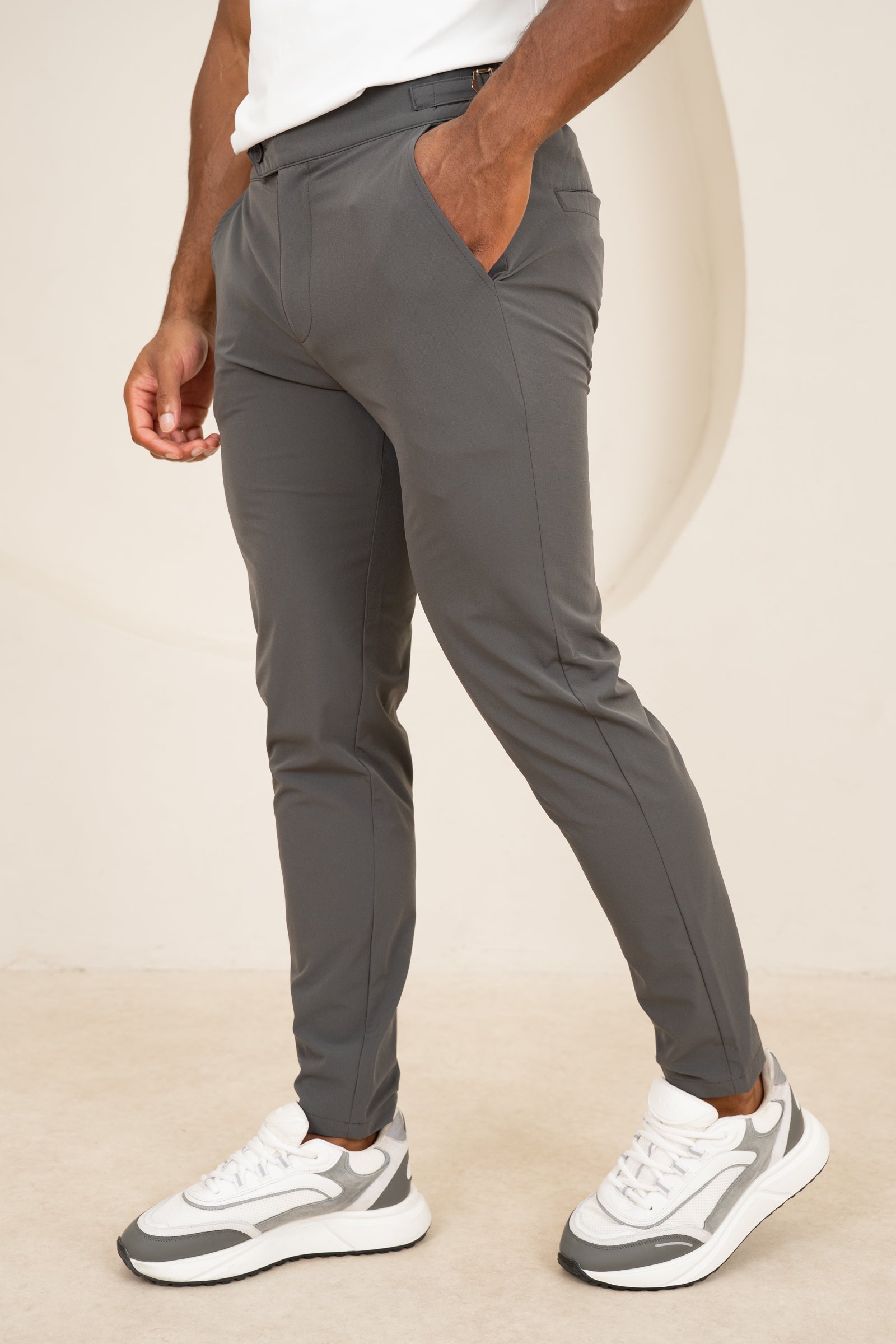 Motion Side Buckle Pant - Charcoal
