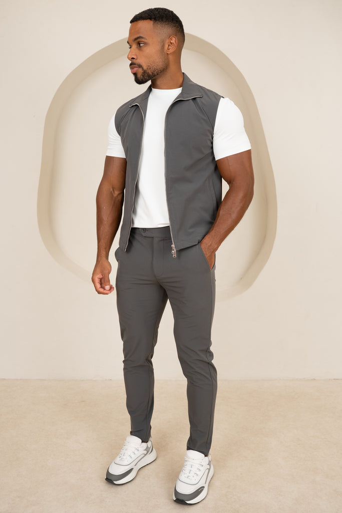 Motion Side Buckle Pant - Charcoal