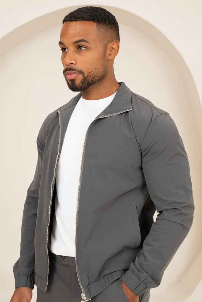 Motion Zip-Up Technical Jacket - Charcoal
