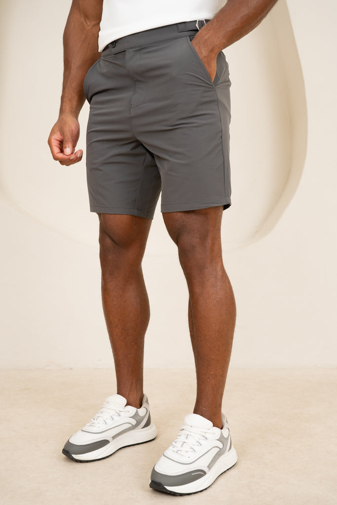 Motion Side Buckle Shorts - Charcoal
