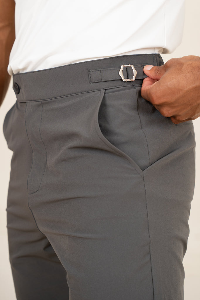 Motion Side Buckle Shorts - Charcoal