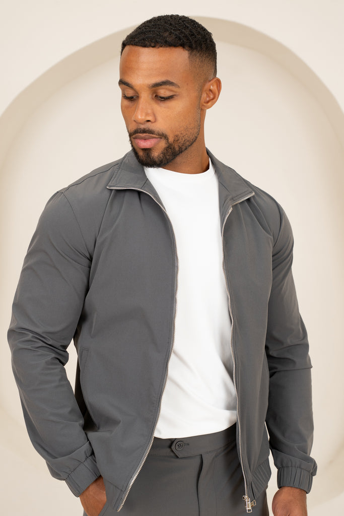 Motion Zip-Up Technical Jacket - Charcoal