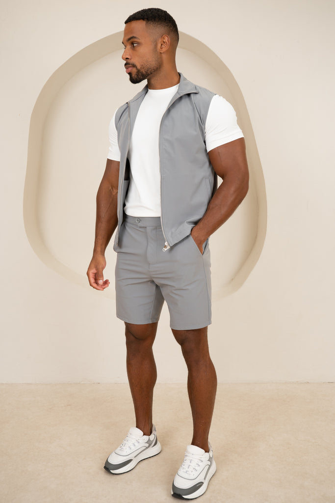 Motion Side Buckle Shorts - Grey