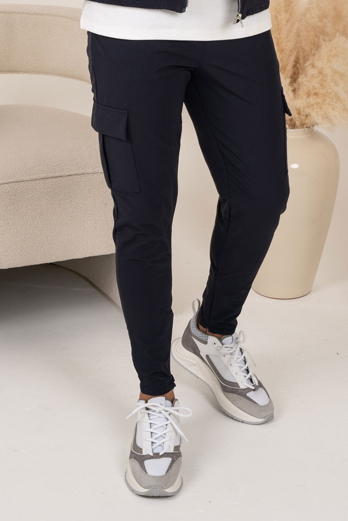 Pantalon cargo Premium Detail - Bleu marine
