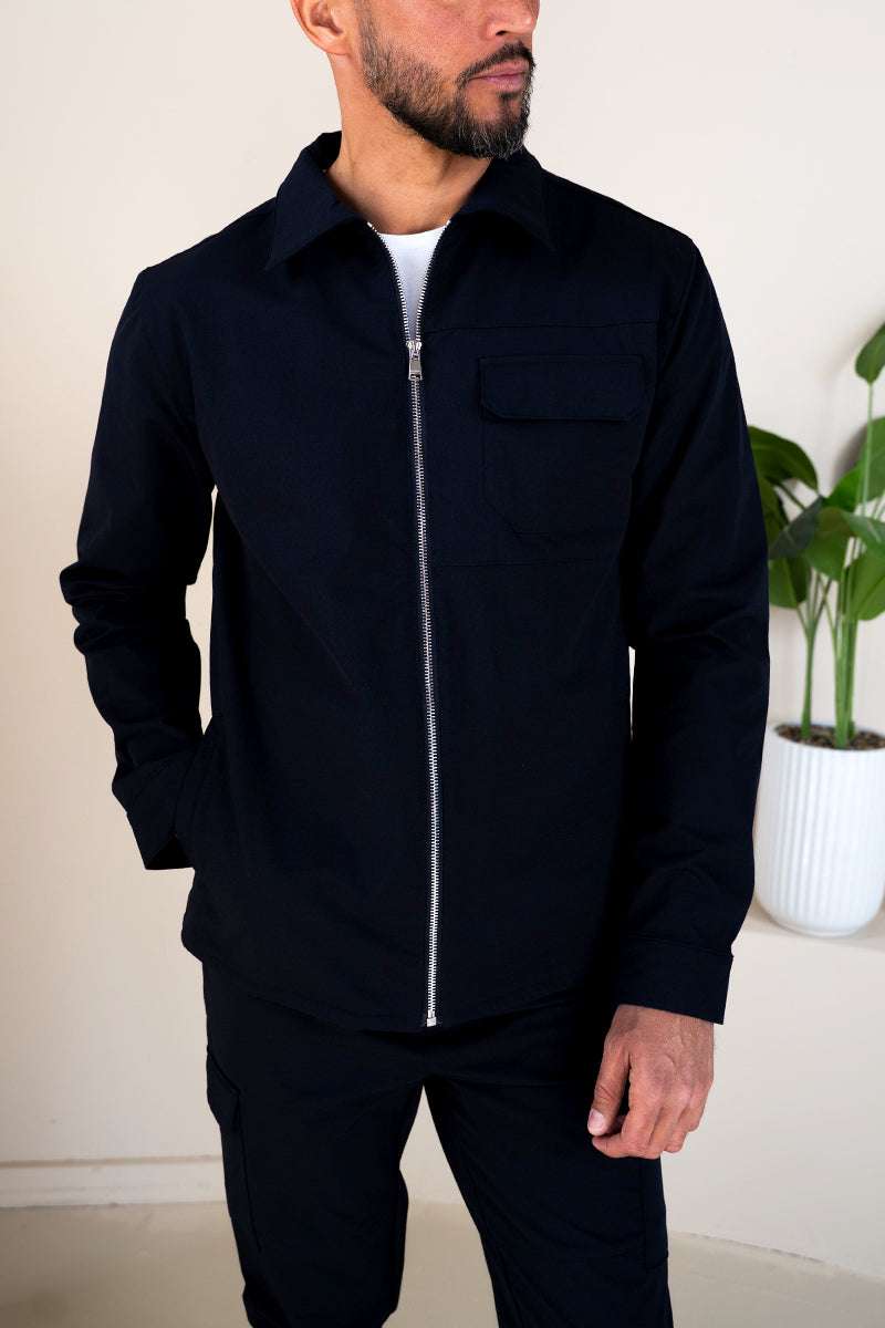 Premium Detail Cargo Jacket V2 - Navy