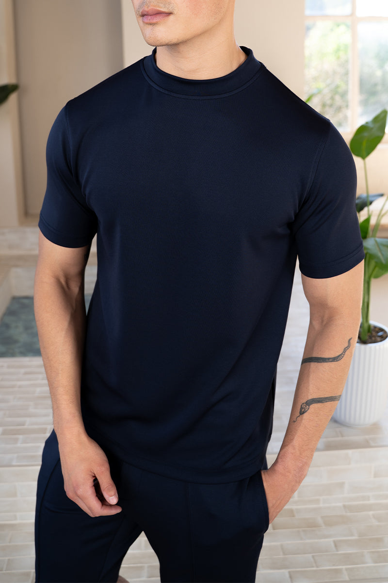 Premium Scuba Slim Fit T-Shirt - Navy