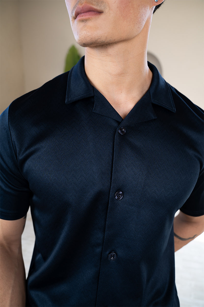 Interlock Resort Shirt - Navy