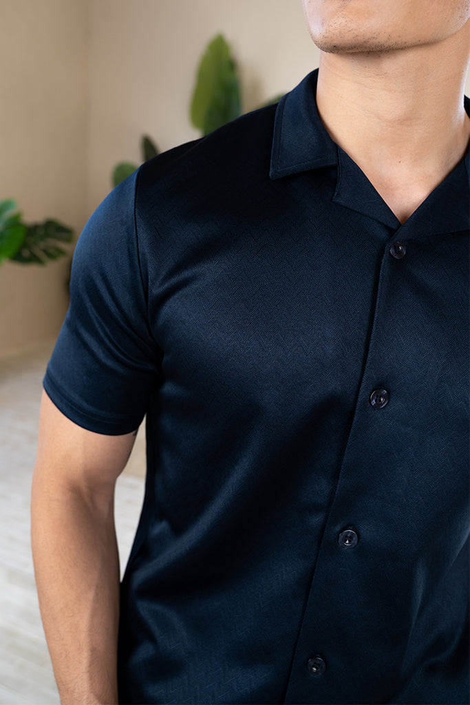 Interlock Resort Shirt - Navy