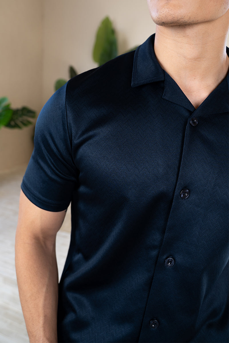 Interlock Resort Shirt - Navy