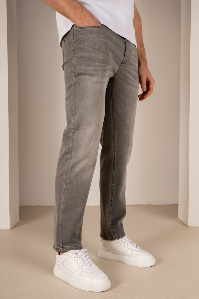 Slim Fit Denim Jeans - Grey
