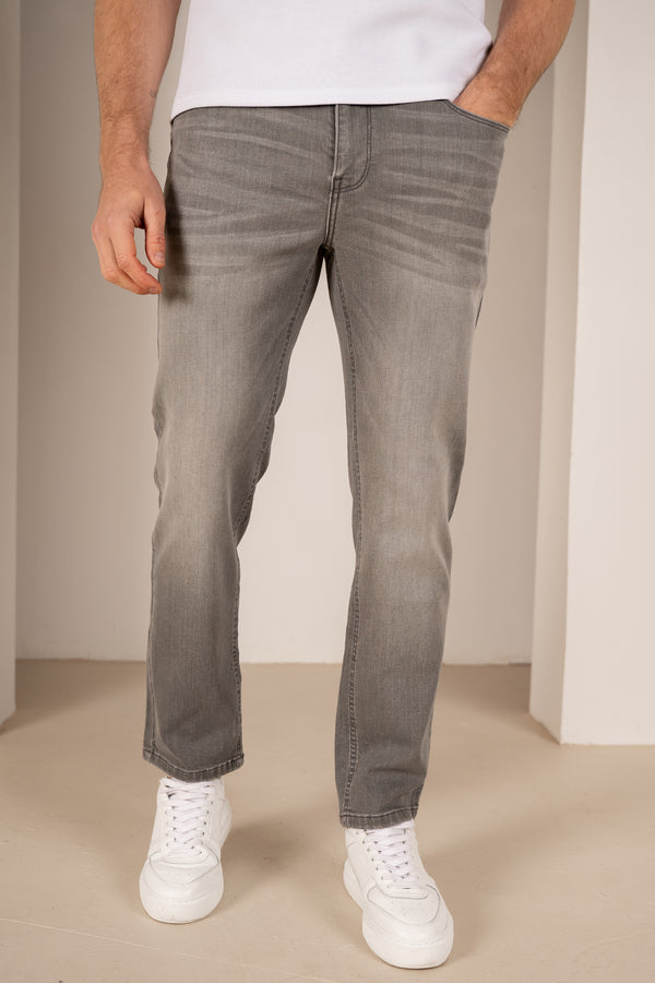Slim Fit Denim Jeans - Grey