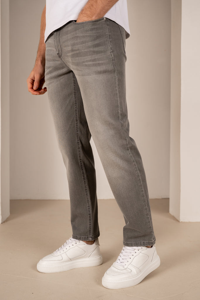 Slim Fit Denim Jeans - Grey